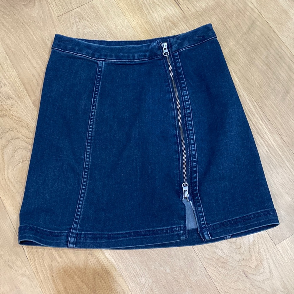 Free People jean skirt